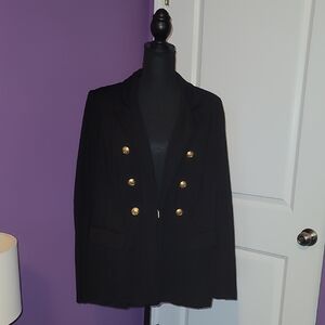 Lane Bryant Black Blazer with Gold Buttons SZ: 18